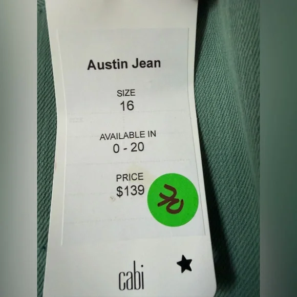 CAbi Green Austin Jeans - Picture 6 of 12